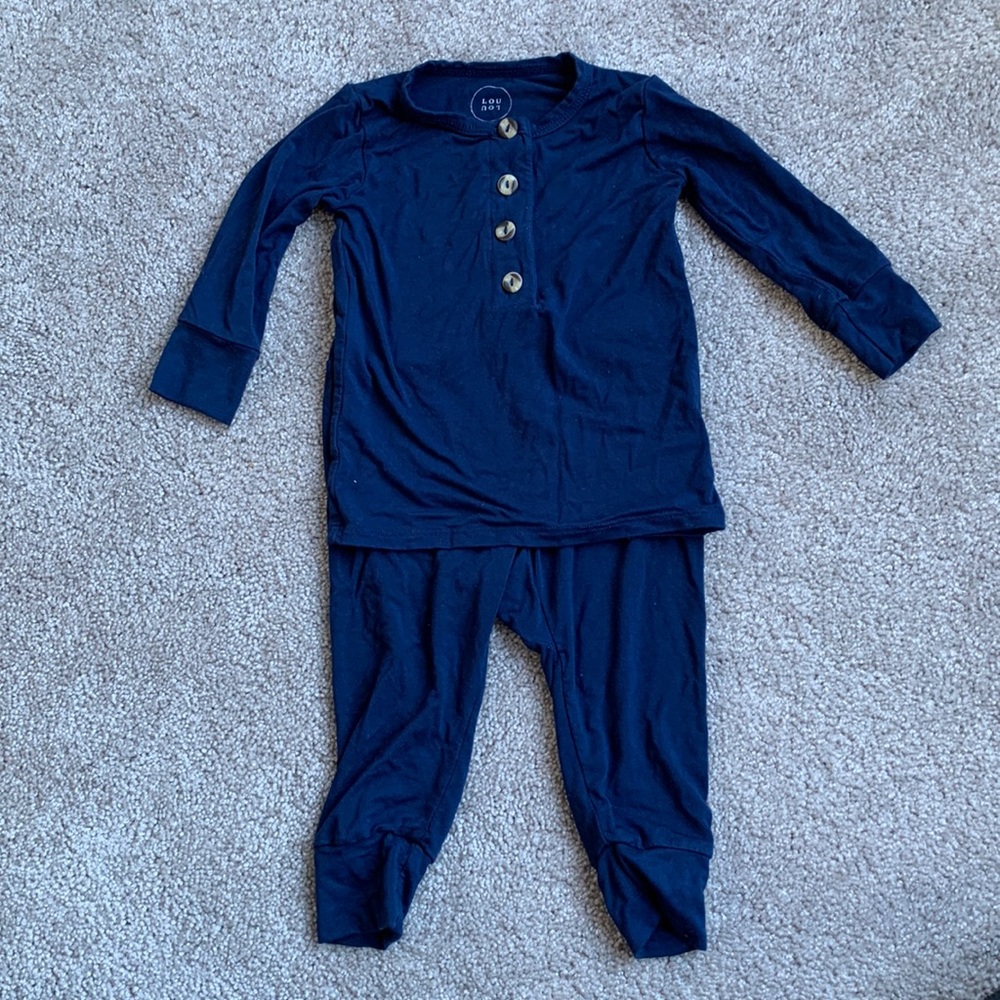 Lou Lou & co boys Harvey top and bottom 6-12 M